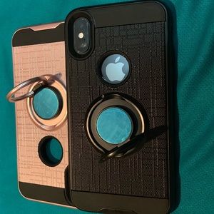 Set 3 pieces 360 Ring holder case iPhone X or XS